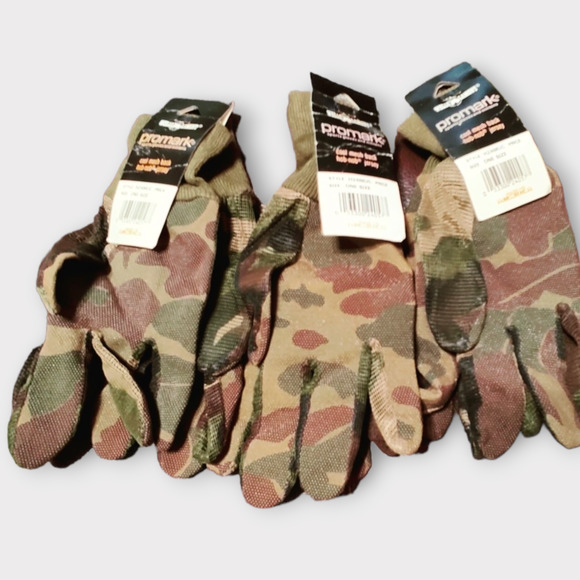 Wells Lamont Other - 3 Wells Lamont Promark Cool Mesh Black Hob-nob Jersey Camo Gloves